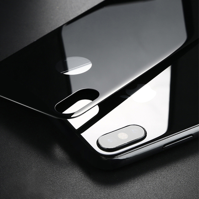 Microsonic iPhone X Arka Koruyucu Kavisli Kırılmaz Film Siyah