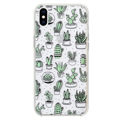 Microsonic iPhone X Desenli Kılıf Kaktüs