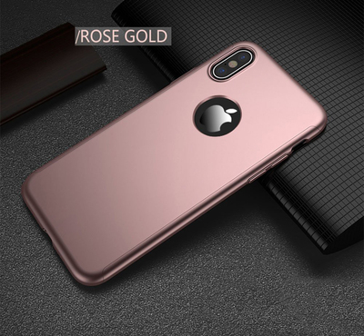 Microsonic iPhone X Full Kılıf Komple Gövde Koruma Rose Gold
