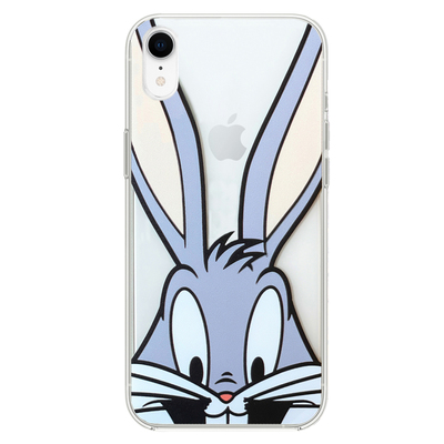 Microsonic iPhone XR Desenli Kılıf Mutlu Tavşan