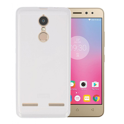 Microsonic Lenovo Vibe K6 Power Kılıf Transparent Soft Beyaz