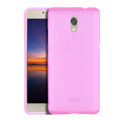 Microsonic Lenovo Vibe P2 Kılıf Transparent Soft Pembe