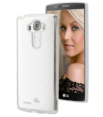 Microsonic LG G4 Stylus Kılıf Skyfall Transparent Clear Gümüş