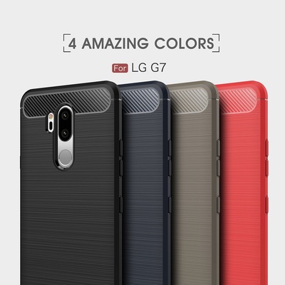 Microsonic LG G7 Kılıf Room Silikon Kırmızı