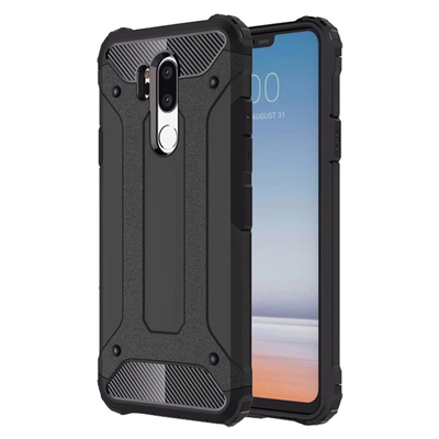 Microsonic LG G7 ThinQ Kılıf Rugged Armor Siyah