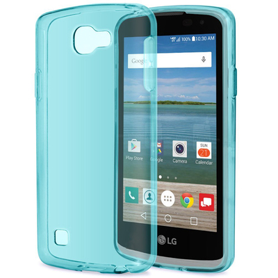 Microsonic LG K4 Kılıf Transparent Soft Mavi