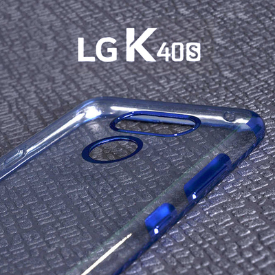 Microsonic LG K40S Kılıf Skyfall Transparent Clear Gümüş