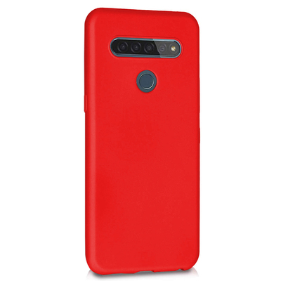Microsonic LG K41S Kılıf Matte Silicone Kırmızı