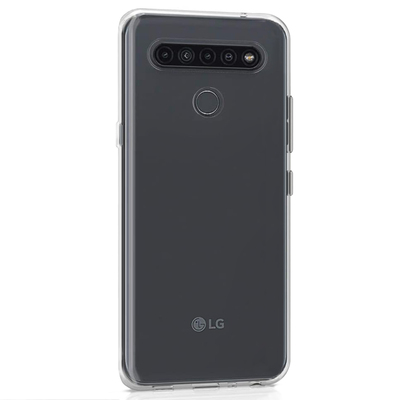 Microsonic LG K41S Kılıf Transparent Soft Beyaz