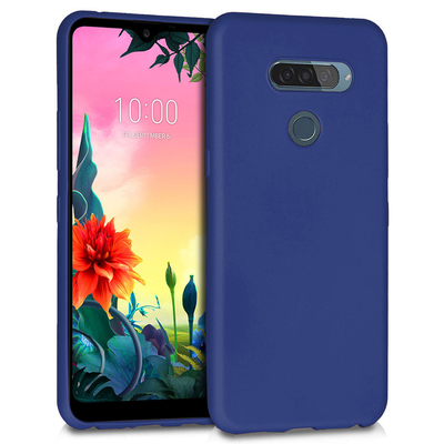 Microsonic LG K50S Kılıf Matte Silicone Lacivert