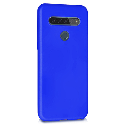 Microsonic LG K61 Kılıf Matte Silicone Mavi