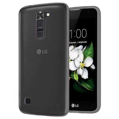 Microsonic LG K7 Kılıf Transparent Soft Siyah