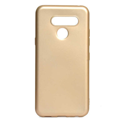 Microsonic LG Q60 Kılıf Matte Silicone Gold