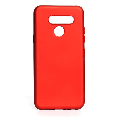 Microsonic LG Q60 Kılıf Matte Silicone Kırmızı