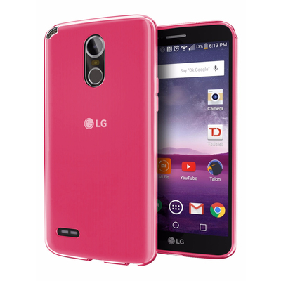 Microsonic LG Stylus 3 Kılıf Transparent Soft Pembe