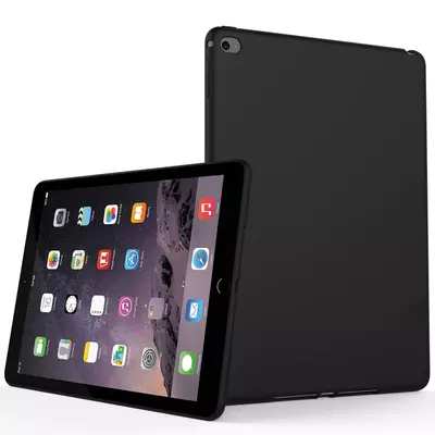 Microsonic Matte Silicone Apple iPad Air 2 (A1566-A1567) Kılıf Siyah