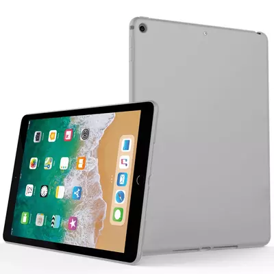 Microsonic Matte Silicone Apple iPad iPad 9.7 2017 (A1822-A1823) Kılıf Gri