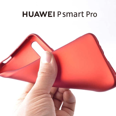 Microsonic Matte Silicone Huawei P Smart Pro Kılıf Lacivert