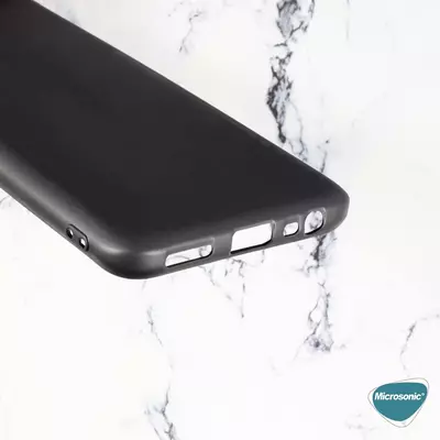 Microsonic Matte Silicone Realme 8 Pro Kılıf Lacivert