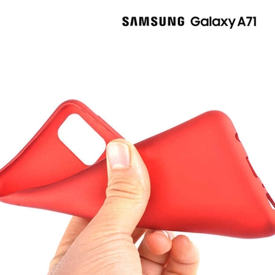 Microsonic Matte Silicone Samsung Galaxy A51 Kılıf Lacivert
