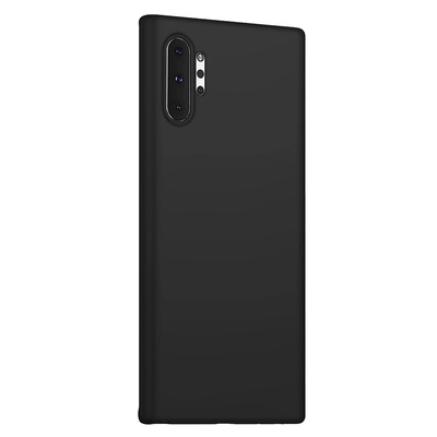 Microsonic Matte Silicone Samsung Galaxy Note 10 Plus Kılıf Siyah
