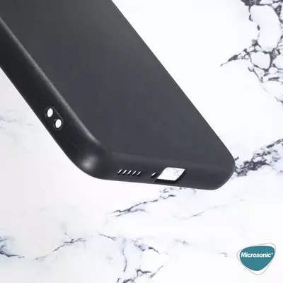 Microsonic Matte Silicone Xiaomi Redmi Note 11 Kılıf Siyah