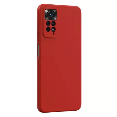 Microsonic Matte Silicone Xiaomi Redmi Note 12 Pro 4G Kılıf Kırmızı