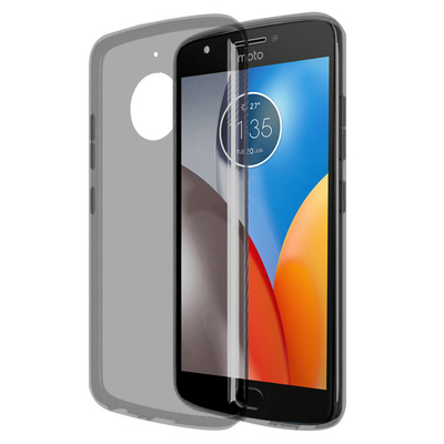 Microsonic Motorola Moto E4 Kılıf Transparent Soft Siyah