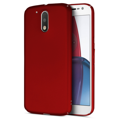 Microsonic Motorola Moto G4 Plus Kılıf Premium Slim Kırmızı