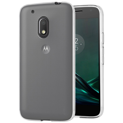 Microsonic Motorola Moto G4 Plus Kılıf Transparent Soft Beyaz