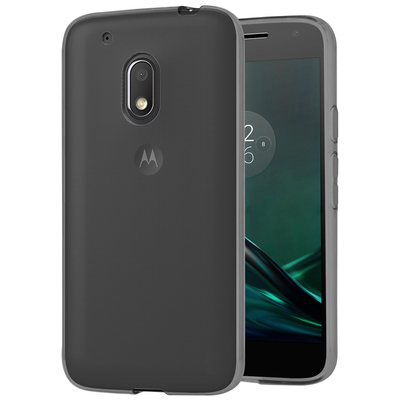 Microsonic Motorola Moto G4 Plus Kılıf Transparent Soft Siyah