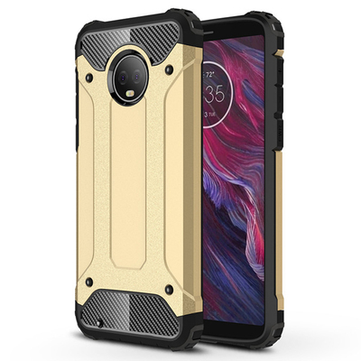 Microsonic Motorola Moto G6 Kılıf Rugged Armor Gold