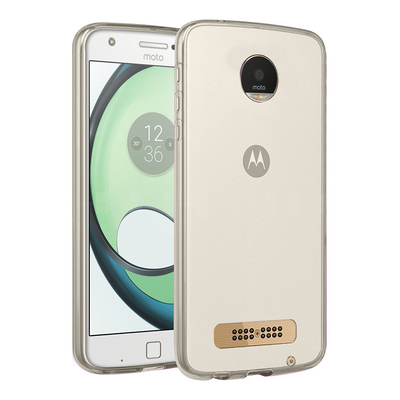 Microsonic Motorola Moto Z Play Kılıf Transparent Soft Beyaz