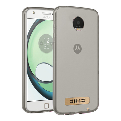 Microsonic Motorola Moto Z Play Kılıf Transparent Soft Siyah