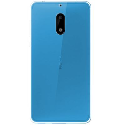 Microsonic Nokia 6 Kılıf Transparent Soft Mavi