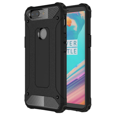 Microsonic OnePlus 5T Kılıf Rugged Armor Siyah