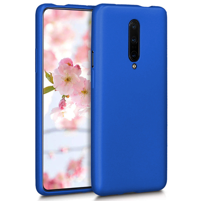 Microsonic OnePlus 7 Pro Kılıf Matte Silicone Mavi