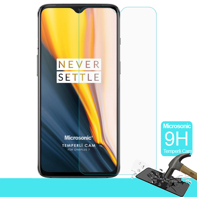 Microsonic OnePlus 7 Tempered Glass Cam Ekran Koruyucu