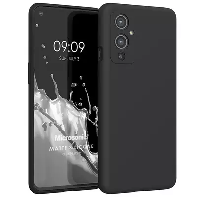 Microsonic OnePlus 9 Kılıf Matte Silicone Siyah