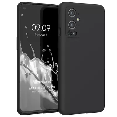 Microsonic OnePlus 9 Pro Kılıf Matte Silicone Siyah