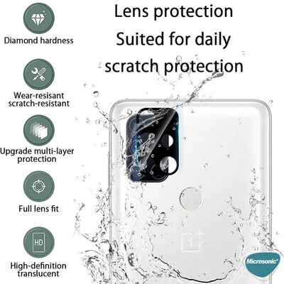 Microsonic OnePlus Nord N10 5G Kamera Lens Koruma Camı V2 Siyah