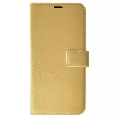 Microsonic Oppo A15 Kılıf Delux Leather Wallet Gold