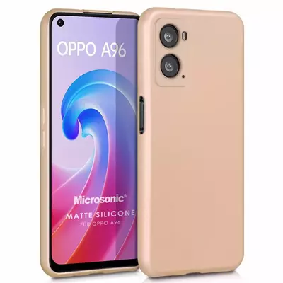 Microsonic Oppo A36 Kılıf Matte Silicone Gold