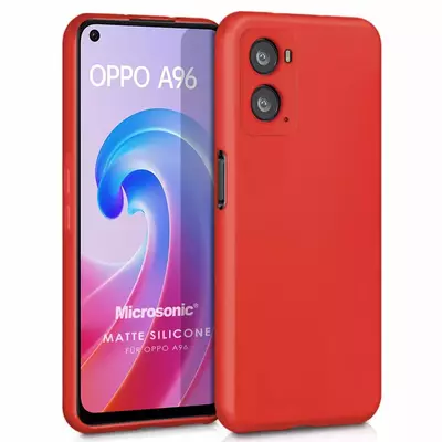 Microsonic Oppo A36 Kılıf Matte Silicone Kırmızı