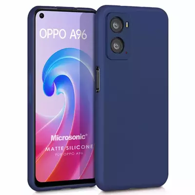 Microsonic Oppo A36 Kılıf Matte Silicone Lacivert