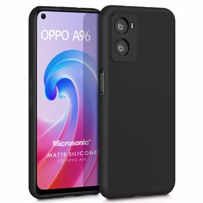 Microsonic Oppo A36 Kılıf Matte Silicone Siyah