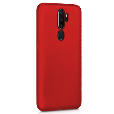Microsonic Oppo A5 2020 Kılıf Matte Silicone Kırmızı