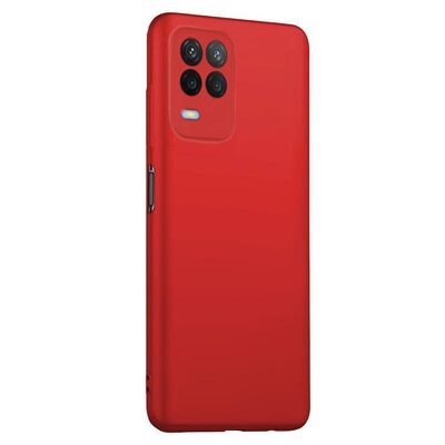 Microsonic Oppo A54 4G Kılıf Matte Silicone Kırmızı