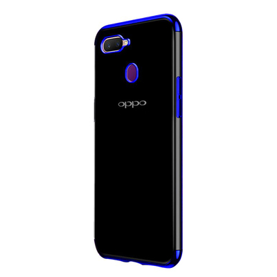Microsonic Oppo A5S Kılıf Skyfall Transparent Clear Mavi