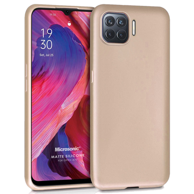 Microsonic Oppo A73 Kılıf Matte Silicone Gold